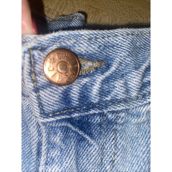 Vintage Chic Denim Shorts Women’s Small High Rise 100% Cotton Blue Jean Cuffed - Picture 4 of 8